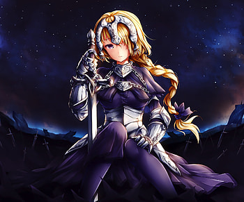 Art, ruler, Jeanne d'arc, fate/grand order, anime girl HD wallpaper