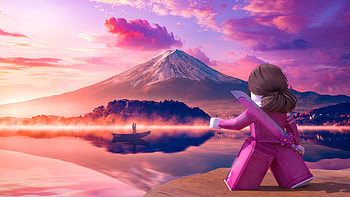 ROBLOX - Clean mountain !, Roblox, mountain, Clean, minimalist, aesthetic HD wallpaper