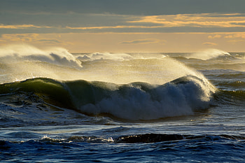 Nature, Sky, Sea, Waves, Spray HD wallpaper