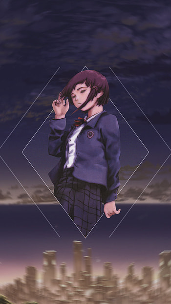 Anime series, Serial Experiments Lain, Immersive storytelling, Enigmatic protagonist HD phone wallpaper