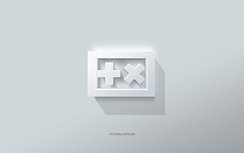 Martin Garrix logo, white background, Martin Garrix 3d logo, 3d art, Martin Garrix, 3d Martin Garrix emblem HD wallpaper