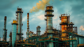 Dynamic Industrial Landscape - Ultra, industrial landscape, industrial, factory HD wallpaper