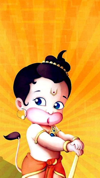 Hanuman, Cartoon, Little Hanuman HD phone wallpaper