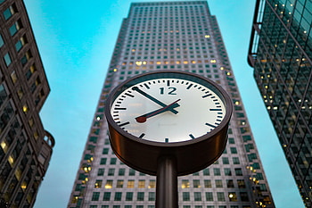 Clock, City, Skyscraper, Building, Miscellanea, Miscellaneous HD wallpaper
