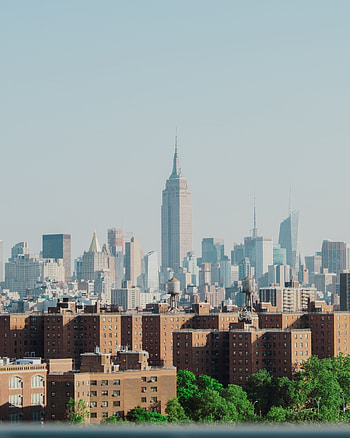 Empire state building, cityscape, city, New York HD phone wallpaper