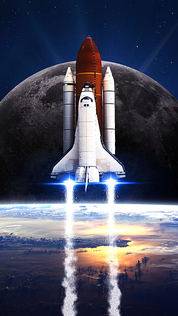Space shuttle , backgrounds HD phone wallpaper