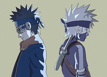 Obito & Kakashi, Obito Uchiha, Kakashi Hatake, Anime, Naruto HD wallpaper