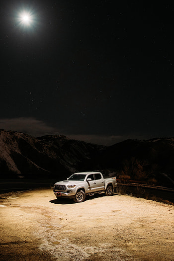 Night, Toyota, Cars, Car, Suv, Grey HD phone wallpaper