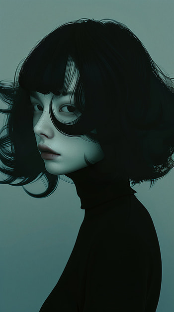 Dark Emo Dream - This Moody, emo, emo girl, dark, portrait, woman HD phone wallpaper