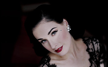 Dita Von Teese, sexy, classy, brunette, beautiful, models, people HD wallpaper
