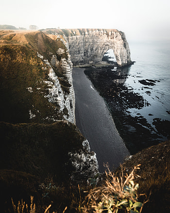 Nature, Sea, Beach, Rocks, Coast, Cliff HD phone wallpaper