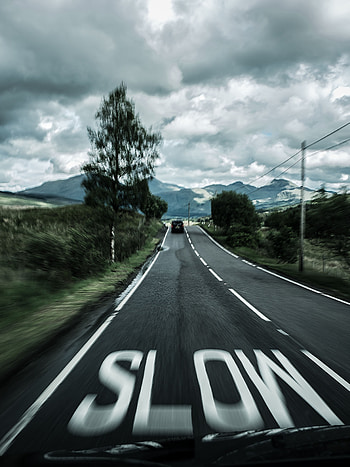 Nature, Road, Markup, Asphalt, Blur, Smooth, Speed HD phone wallpaper