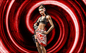 Doublecross, red grunge background, Fortnite, vortex, Fortnite characters, Doublecross Skin, Fortnite Battle Royale, Doublecross Fortnite HD wallpaper