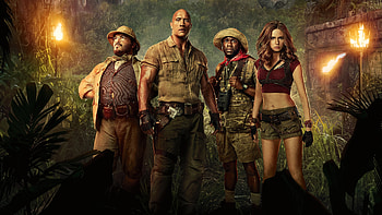 Jumanji: Welcome to the Jungle, Movie Poster HD wallpaper