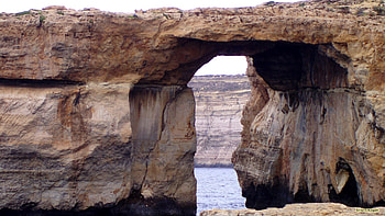Gozo Island, Azure window, Malta, Barbaras HD wallpaper