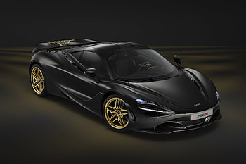 Mclaren 720S, top view, black HD wallpaper