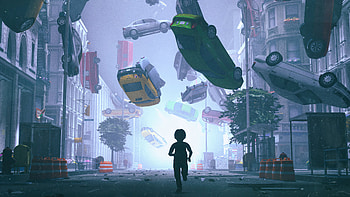 Running, alone, artist, artwork, digital-art HD wallpaper