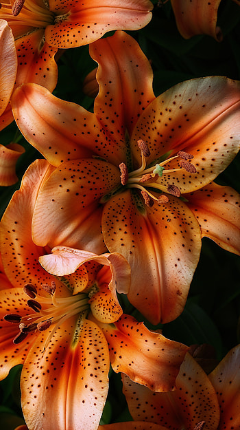 Tiger Lily Night: , flower, lily HD phone wallpaper
