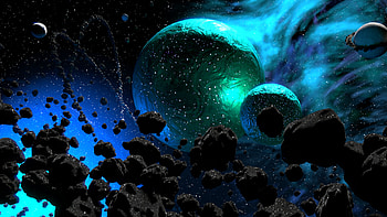 Planets, Universe, Nebula, Galaxy, Asteroids HD wallpaper
