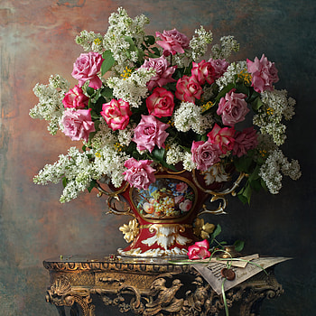 Lilacs, Flowers, Beaches, Vase HD wallpaper