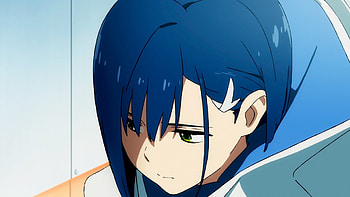 Tense, anime girl, blue hair, Ichigo HD wallpaper