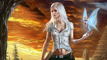 Elisa, artist, artwork, digital-art, deviantart HD wallpaper