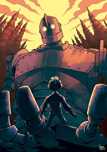 Artwork, Iron Giant HD phone wallpaper