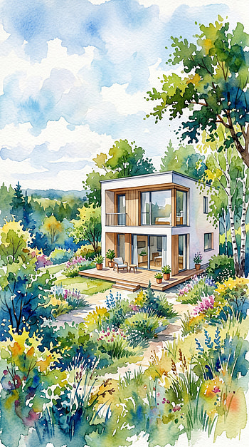 Meadow Minimalist Home — HD phone wallpaper