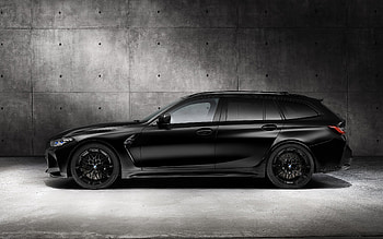2023, BMW M3 Touring, side view, exterior, black station wagon, M3 Touring Competition, black BMW M3, German cars, BMW HD wallpaper