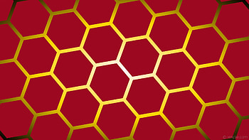 yellow glow black red gradient hexagon white gold HD wallpaper