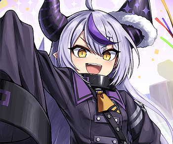 La+ Darknesss, hololive, La+ Darknesss (Virtual Youtuber), Anime, Virtual Youtuber HD wallpaper