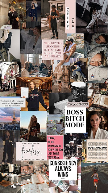 That Girl. Vision board , Vision board , Vision board collage HD phone wallpaper