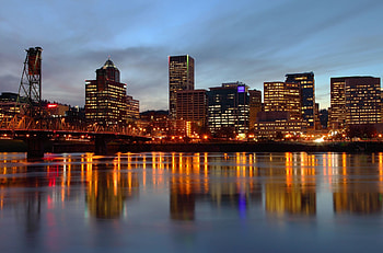 Portland Oregon Skyline, Urban skyline guide, City of bridges, Vibrant cityscape HD wallpaper