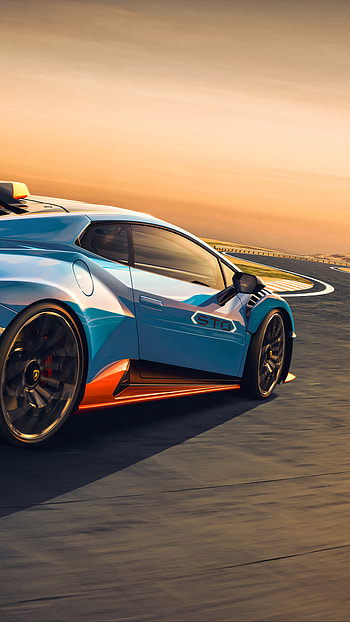 Lamborghini Huracan STO, Rear view HD phone wallpaper