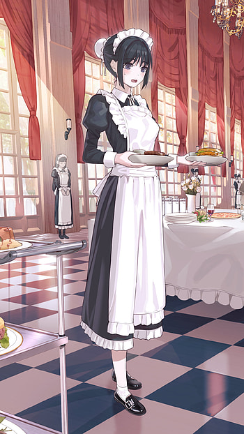 maid, Anime, girl, anime girl HD phone wallpaper