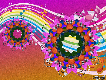 WYMSICAL FLOWERS, ART, CREATION, ABSTRACT HD wallpaper