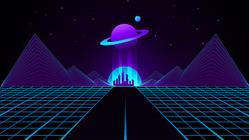 Synthwave Outrun Planet , synthwave, artist, artwork, digital-art HD wallpaper