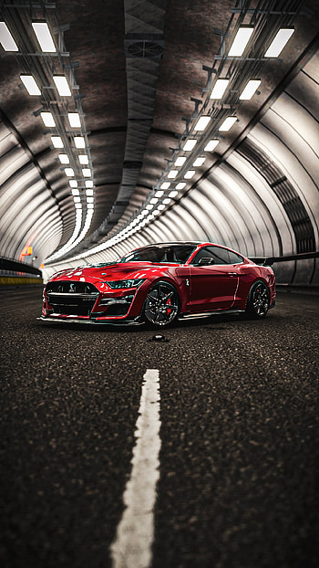 Mustang Gt 500, automóvil, usa, muscle car, gt 500, rojo, america HD phone wallpaper