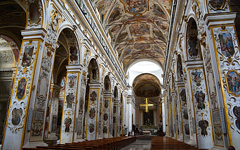 Church in Italy, Italy, interior, church, cross HD wallpaper