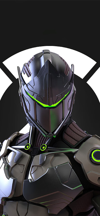 Genji, Overwatch ninja, Redesigned hero HD phone wallpaper