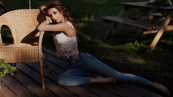 Brunette Girl Brown Hairs , brunette, girls, model HD wallpaper