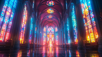cathedral, interior design HD wallpaper