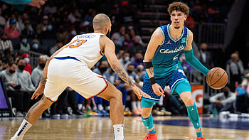 Hornets vs Knicks, LaMelo Ball HD wallpaper