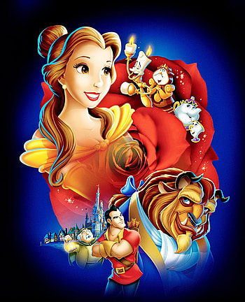 Beauty and the Beast animation, Movie characters, Whimsical , Enigmatic allure HD phone wallpaper