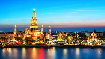 Thailand Wat Arun, Buddhist temple, Bangkok beauty, Spiritual serenity HD wallpaper