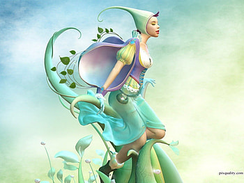 ಌ.Pretty Girl Touching.ಌ, blue, pretty girl touching, cute, colors, charm, lady, cg, amazing, adorable, pastel, sweet, girl, beautiful, woman, purple, pink, leaves, fantasy, video game, pretty, green, cool, fly, flowers, lovely HD wallpaper