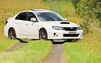 Trees, Grass, Subaru, Cars, Path, Trail, Impreza HD wallpaper