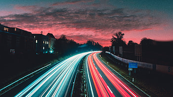 Lava Highway , highway, long-exposure, nature HD wallpaper