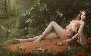 sexy fairy, fairy, sexy, fantasy, legs HD wallpaper