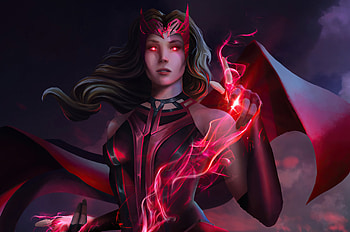 Scarlet Witch, , Wanda Maximoff, Tablet exploration HD wallpaper